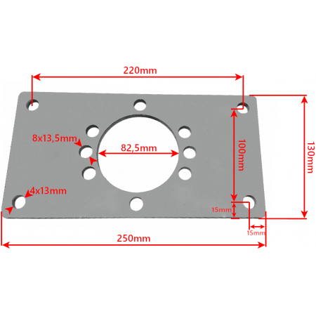 SILNIK HYDRAULICZNY 250 cm3 GR2 MOCOWANIE KOŁNIERZ